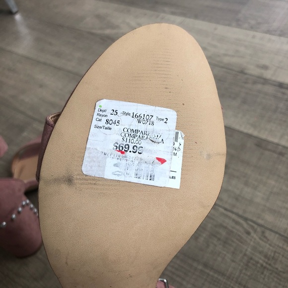 NWT Pink Steve Madden Heeled Sandals - Picture 7 of 8